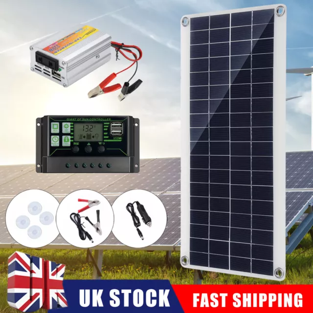 20W 25W 220W Solar Dual USB Panel 12V Mono Off Grid RV Caravan +30A/60A Controll 2