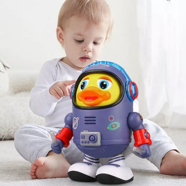 Space Dancing Duck Toy Singing Musical Hand & Rocking Body Kids Xmas Gift Set