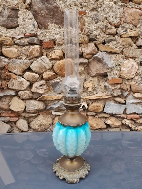Lampe à Pétrole Rétro En Métal Et Verre - Luminosité Réglable, Coupe-vent, Pour Intérieur, Jardin, Urgence (capacité 250 Ml)