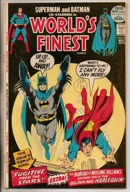 DC Comics Worlds Finest #211 May 1972 Superman & Batman Giant Size VF