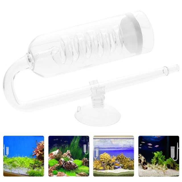 1 juego de refinador de vidrio CO2 refinador de CO2 para acuario difusor de burbuja de CO2
