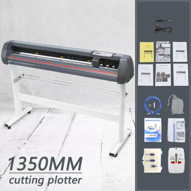 1350mm Vinile Plotter da Taglio Creazione di adesivi Stampa 3 lame Signmaster