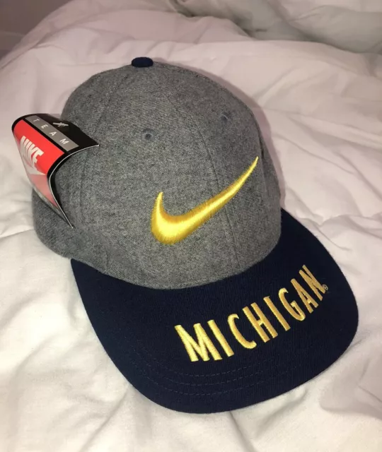 Vintage Nike Team Sports Michigan Wolverines Snapback Hat CLEAN TAGS