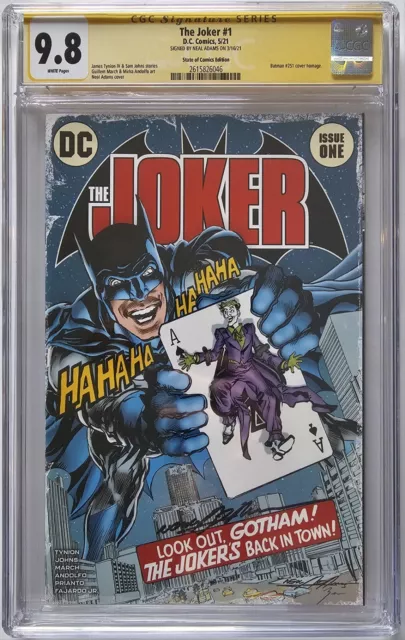 Joker 1 CGC SS 9.8 SOC Neal Adams Signed Exclusive Batman 251 Homage