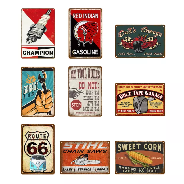 Still Life Plaque Vintage Metal Tin Signs Decorative Plates Pub Wall Art Poster