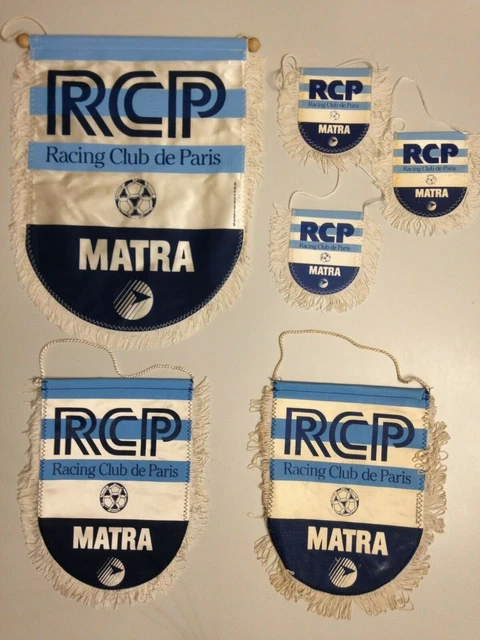Racing club Paris Matra FC Mulhouse coupe de France 1985 fanion vintage