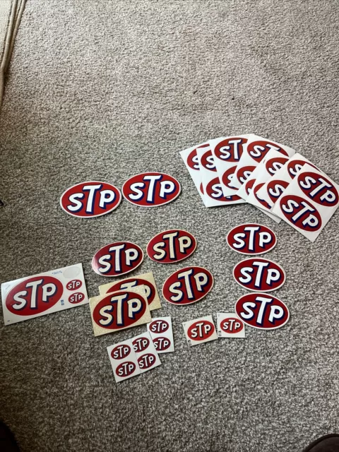 Vintage STP Racers Edge Racing Sticker Decals Pack Lot of 39 Count 1960 70s