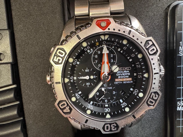 SEIKO SCUBA DIVER'S 200M depth sensor 7K52-6a19 SLD005P1 EUR 849