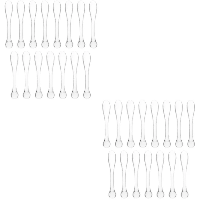 30 Pcs Eye Cream Spoon Makeup Scoop Spatula Face Metal Spoons Miss Mini Massage