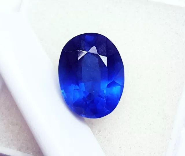 Naturel Topaze Bleu Londres Forme Ovale 7.00 CT Ggl Certifié Desseré Pierre