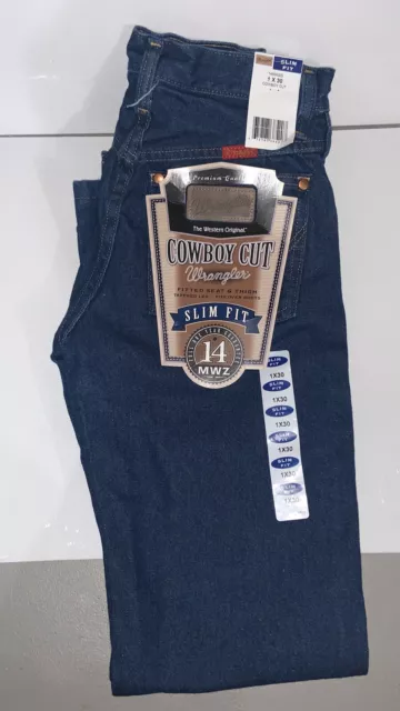 NEW WRANGLER COWBOY Cut 13MWZ Original Fit Jeans Rigid Indigo Men's ...
