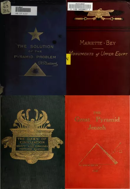 ANCIENT EGYPT EGYPTIAN History Archeology Pyramid Giza - 230 Old Books