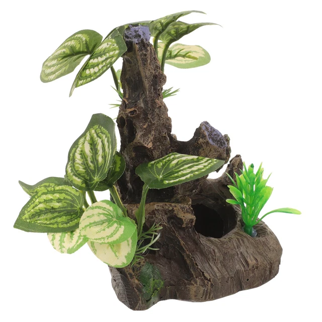 Aquarium Trunk Ornament Artificial Trunk Cave Ornament Fish Tank Hideout Decor