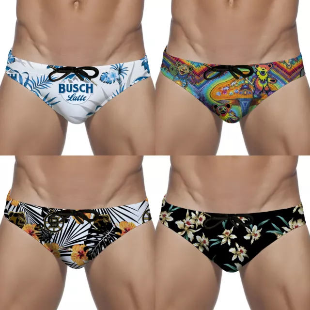 2023 Men's Sexy Swimwear Underwear Swim Trunks Briefs Sports Swimming  Boxers