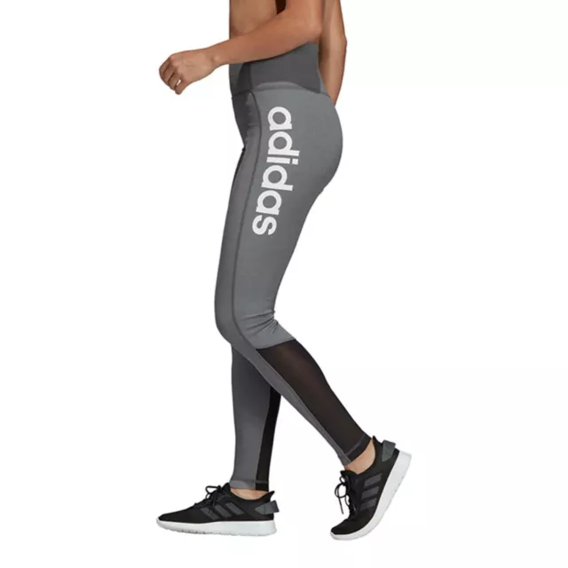 ADIDAS TRAINING TIGHTS Womens Plus Design 2 Move D2M High Rise 3/4 Grey 1X  to 4X $42.99 - PicClick