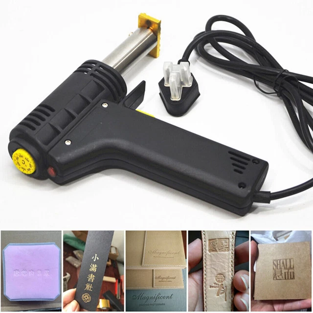 Electric Leather Stamping Machine Wood Cake Logo Heat Embossing Machine  US