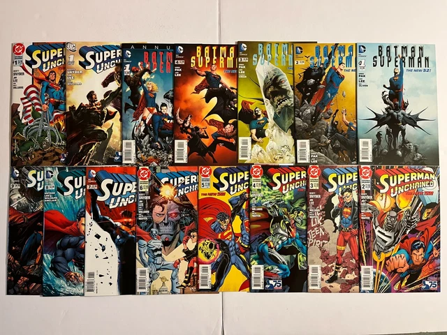 Batman Superman Unchained 1-9 Lot 1 2 3 4 5 6 9 1:25 1:50 Reborn Variant Annual