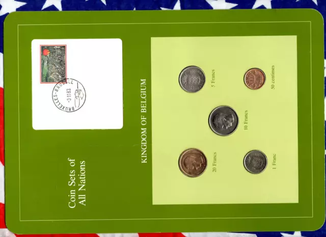 Coin Sets of All Nations Belgium 1976-1982 UNC 10 Francs 1976