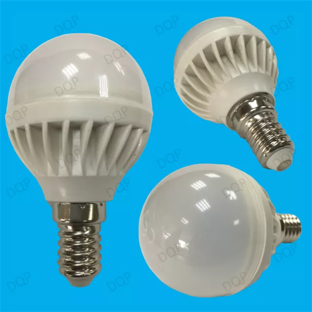 1x 5W E14 LED 6500K Daylight White Mini Globe Golf Ball SES Light Bulb Lamp