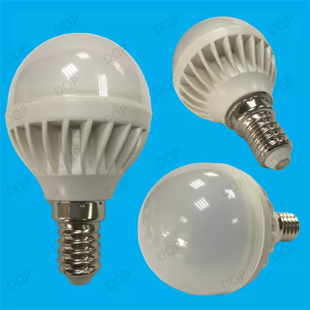4x 5W E14 LED 6500K Daylight White Mini Globe Golf Ball SES Light Bulb Lamp