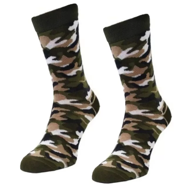 6,12 Pairs Camouflage Ankle Socks Mens Cotton Lycra Trainer Socks Mens Size 6-11