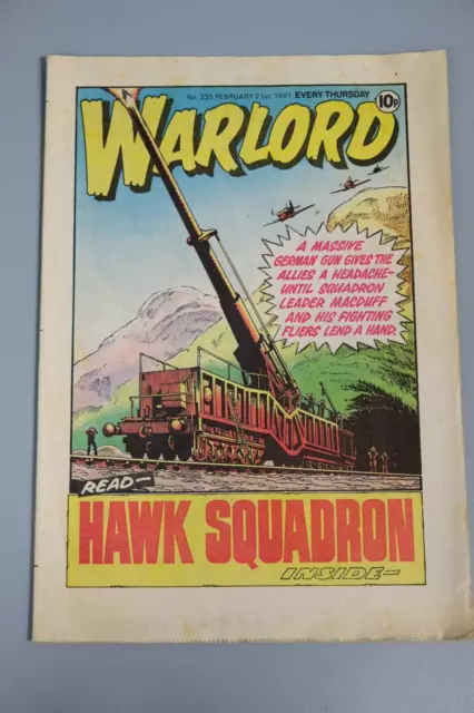 Vintage British Comic, Warlord 1981 #335 February 21st