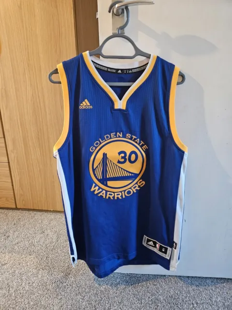 NBA Adidas Curry Golden State Warriors Jersey Size M Length +2"