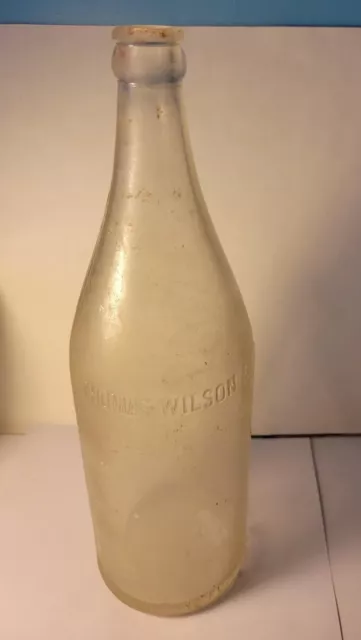Vintage Thomas Willson & Co. Rockport Mass : 1 Quart Clear Glass Bottle
