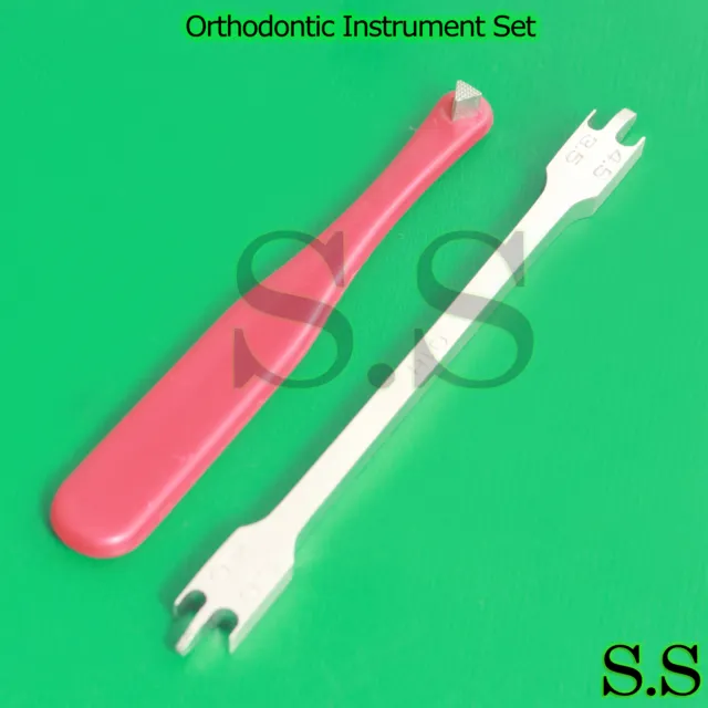 Orthodontic Instrument Bracket Height Gauge and Band Pusher Bite High Heat Stick