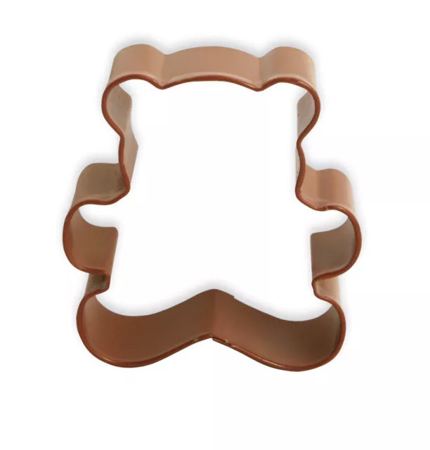 Eddingtons Brown Teddy Bear Cookie Cutter - Pastry and Biscuit Cutter Metal 8cm