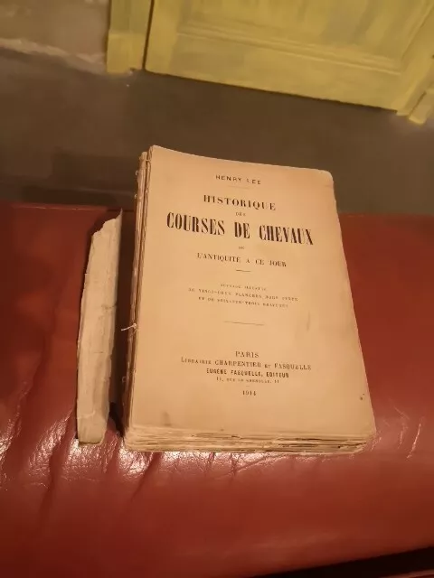 Historique des courses de chevaux de l'antiquité à ce jour  Henry Lee