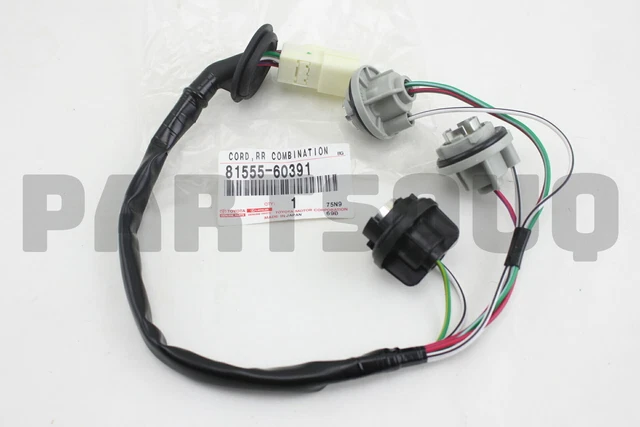 8155560391 Toyota SOCKET &amp; WIRE SUB-ASSY, REAR COMBINATION LAMP, RH/LH OEM