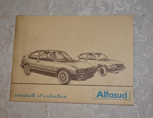 conduite et entretien uso e la manutenzione ALFA ROMEO ALFASUD