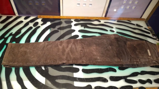 Skotts Suede Womens Pants Size 24 Brown Suede Good Condition