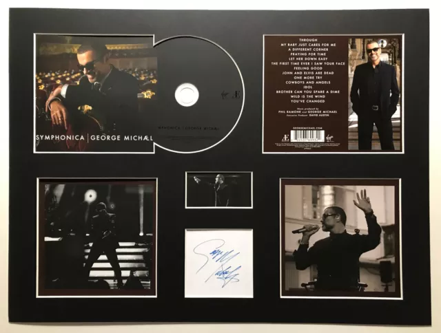 GEORGE MICHAEL - Signed Autographed - SYMPHONICA - Album Display Deluxe