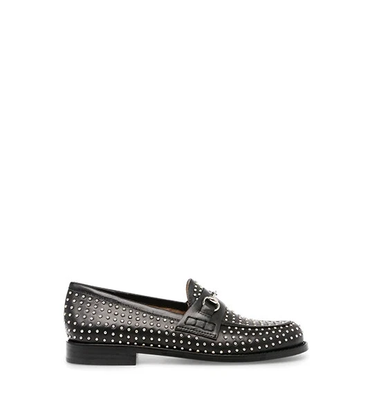 Mocassin sale noir clouté