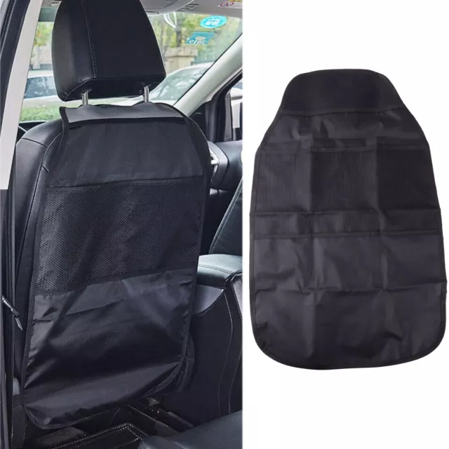 Car Seat Back Anti Kick Pad Mat Protector Cover With Storage Pocket