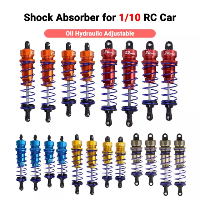 Adjustable Oil Hydraulic Shock Absorber Damper for 1/10 RC Car Buggy Truck(2PCS)