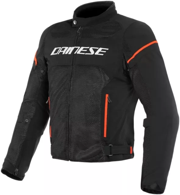 Chaqueta de Verano Moto Dainese Air Marco D1 Tex Black Red Fluo White TG 56