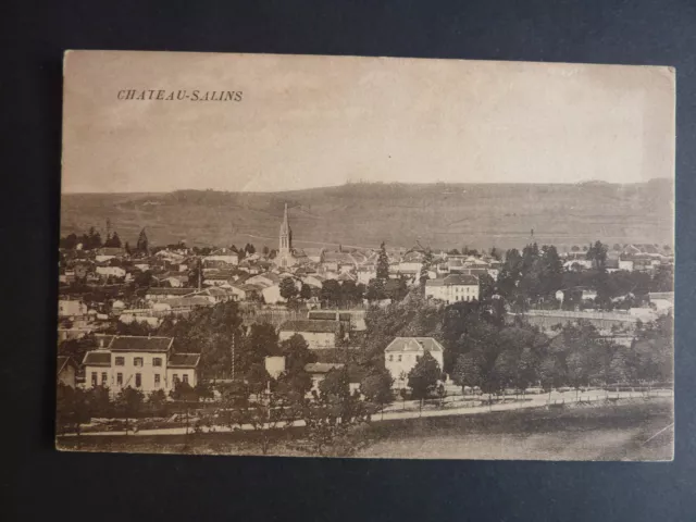 CHATEAU SALINS moselle CPA 57 vue generale 7