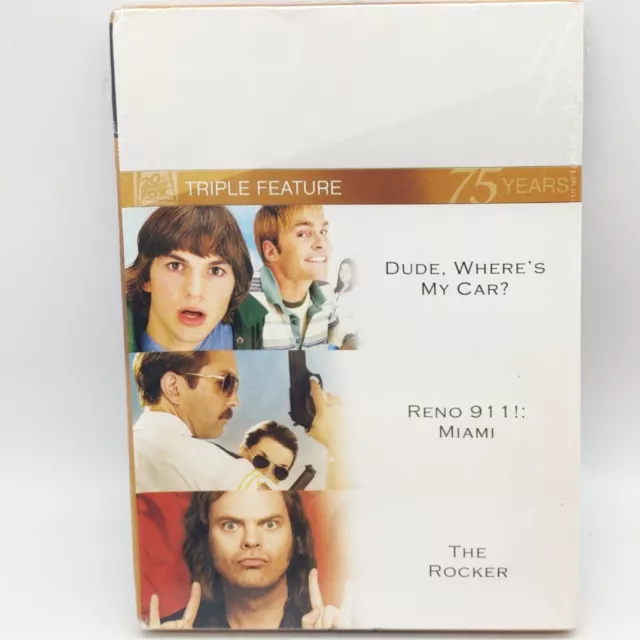 Dude Wheres My Car Reno 911 Miami The Rock New Sealed Comedy 3 Movie DVD Set