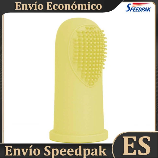 UKETO Cepillo para perro, cepillo para gatos, cepillo de dientes de silicona, ce