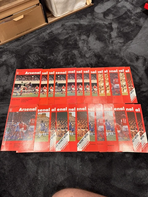 ARSENAL MATCHDAY VINTAGE Programmes: 1977-78 x 26 £20.00 - PicClick UK