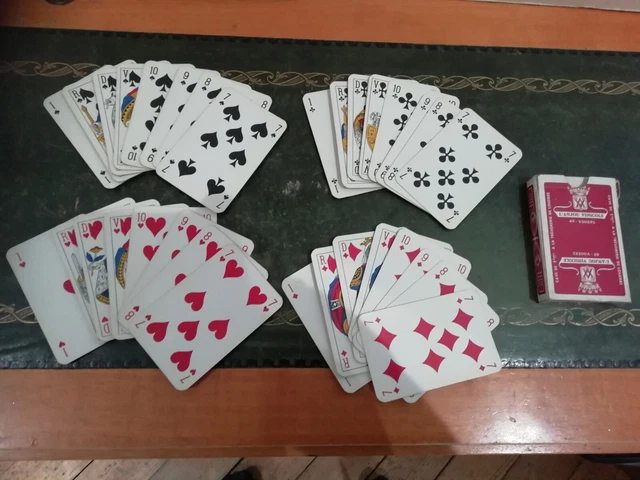 ANCIEN JEU 32 Cartes Altenburg N° 36 Sket-Karte Double Image Complet