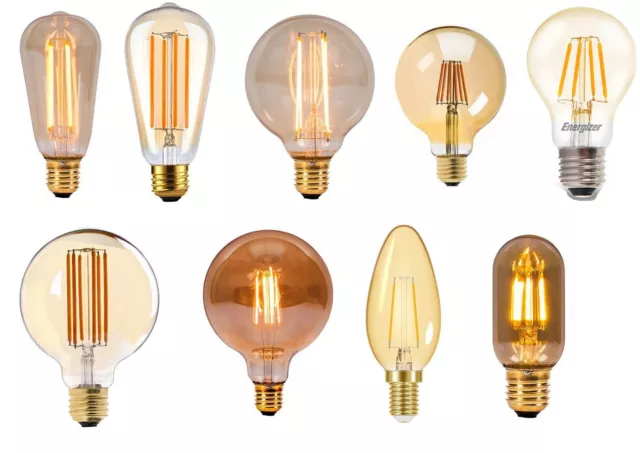 LED Vintage Glühlampen ES E27 Retro Filament Fadenlampe 2000k Lampe 240v