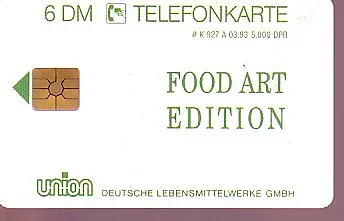 Telefonkarte Deutschland K - 927 A gut erhalten und unbeschädigt (intern:1746)