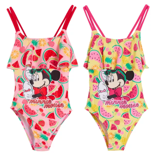 Minnie Mouse Swimming Costume Kids Disney One Piece Swimsuit Baby Girls Swimwear