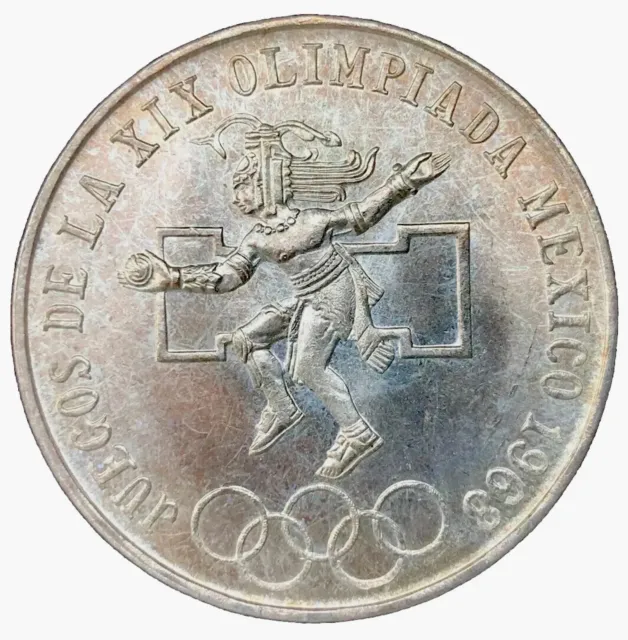 25 pesos 1968 Olimpiadi estive del Messico. Moneta d'argento. Conservazione