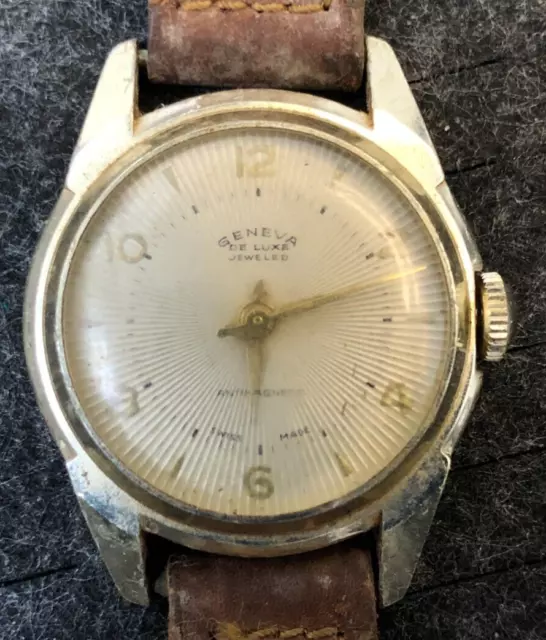 Orologio Analogico Vintage Geneva DE Luka Tono Argento - Non Testato