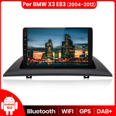 DAB Per BMWx3 E83 2004-2012 9"Android 10 Autoradio RDS BT FM DAB WiFi GPS Navigatore 